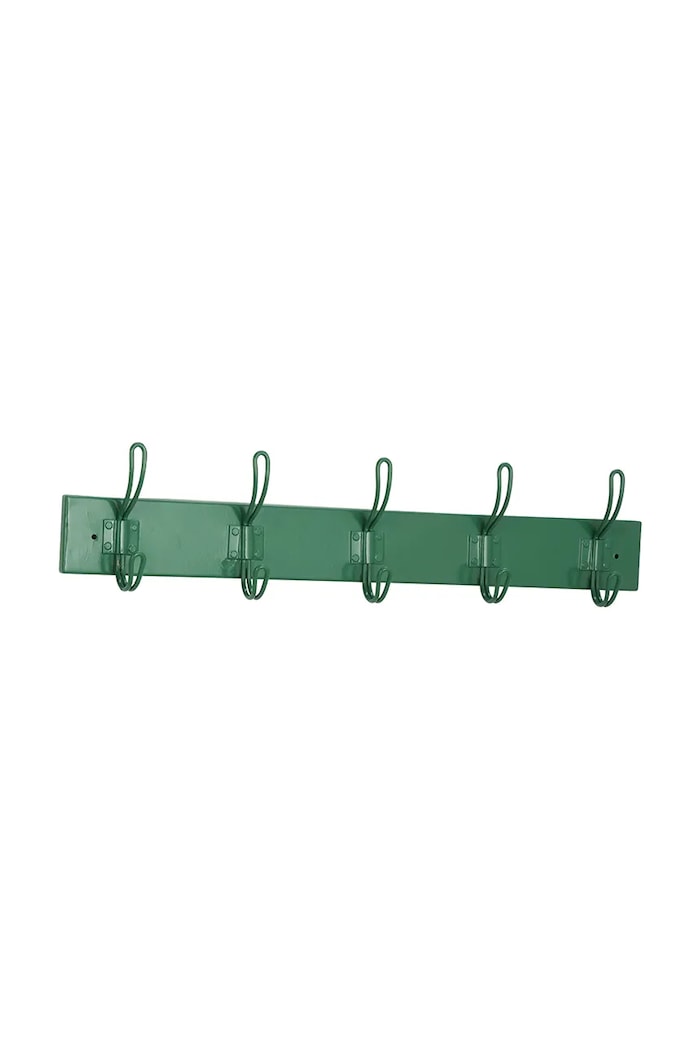 Madam Stoltz cuier de perete din fier 57 x 12 x 5 cm verde 17166GRN