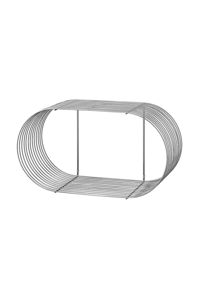 AYTM Półka wisząca ze stali malowanej proszkowo 61 x 25 x 33 cm szary 503290004084