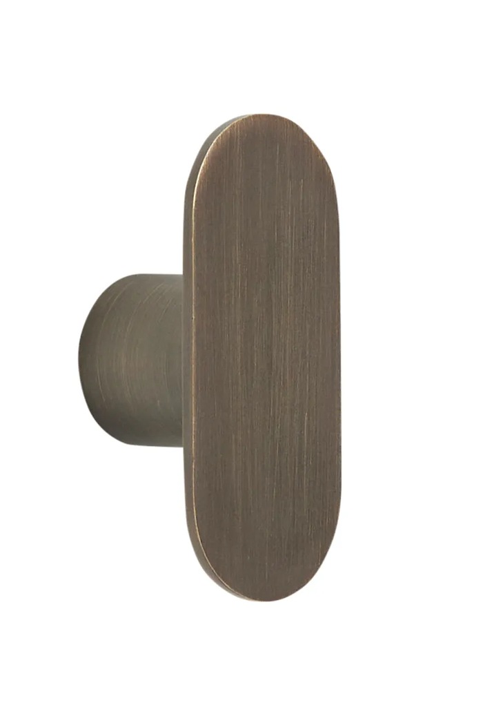 Hübsch Haczyk ścienny z żelaza 4 x 4 x 7 cm brązowy 991505