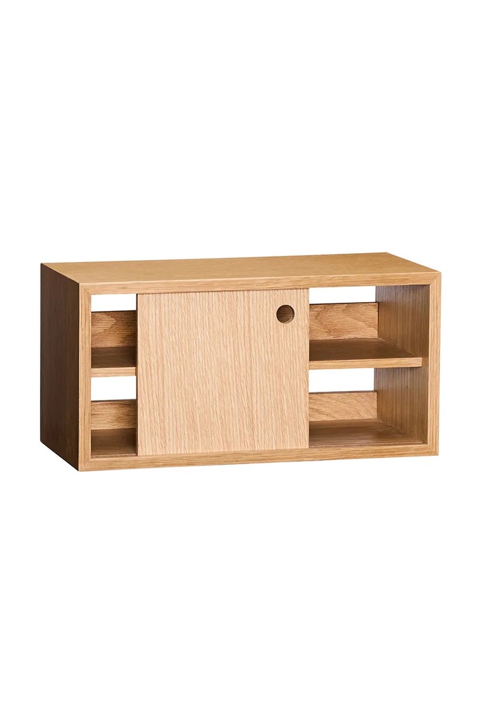 Hübsch Półka wisząca z płyty MDF 40 x 20 x 20 cm 882160 brązowy AA00