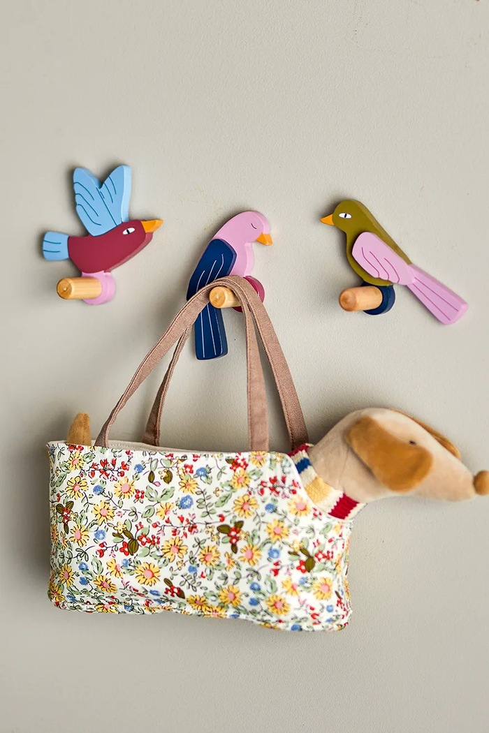Bloomingville Zestaw haczyków z płyty MDF 8,5 x 10 x 4 cm 82063665 multicolor AA00