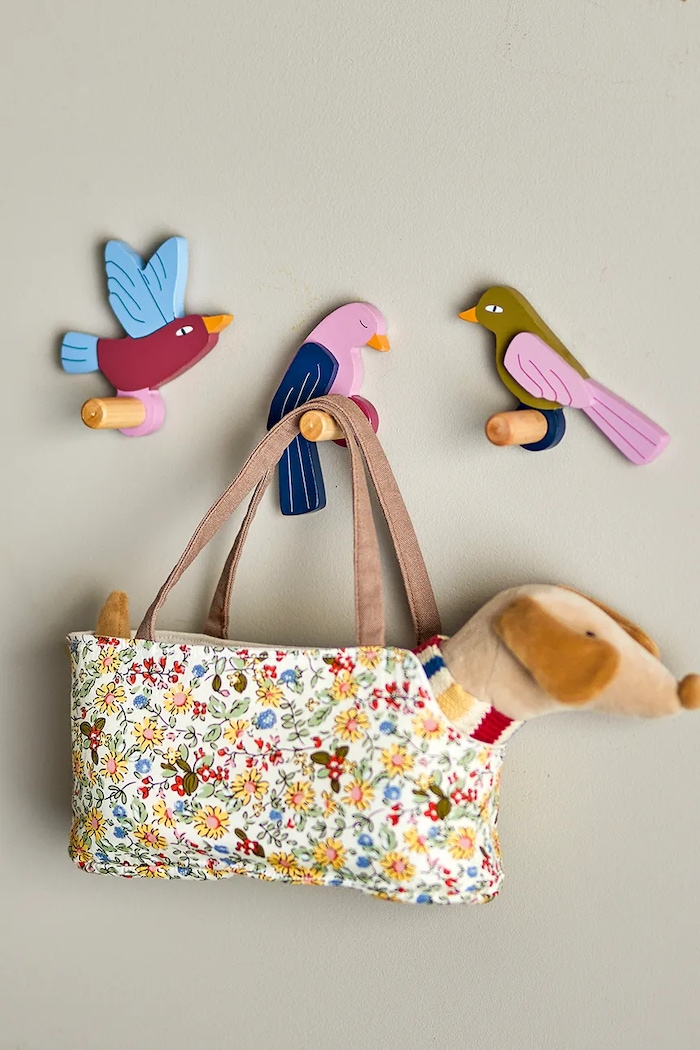 Bloomingville Zestaw haczyków z płyty MDF 8,5 x 10 x 4 cm 82063665 multicolor AA00