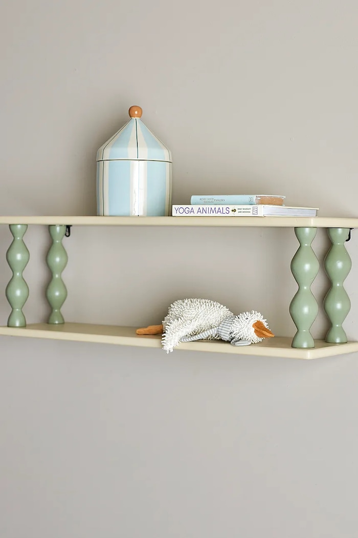 Salon i sypialnia Bloomingville Półka wisząca z płyty MDF 80 x 26 x 20 cm 82063679 multicolor