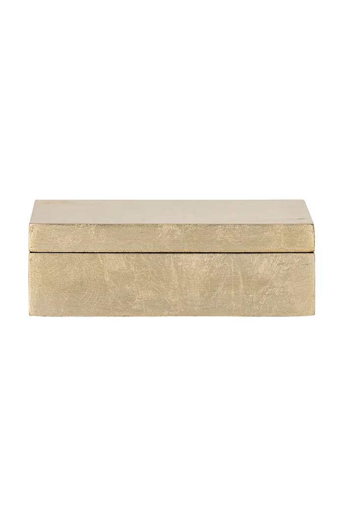 Bloomingville pudełko do przechowywania z płyty MDF 15,5 x 5 x 11 cm złoty 82065242