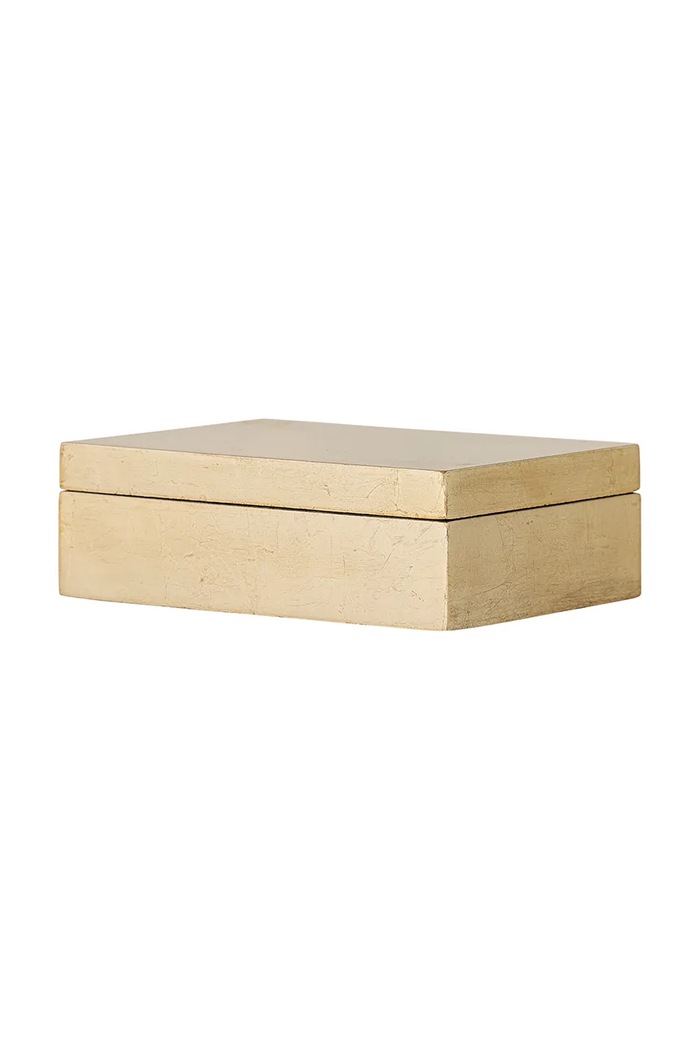 Bloomingville pudełko do przechowywania z płyty MDF 15,5 x 5 x 11 cm 82065242 złoty AA00