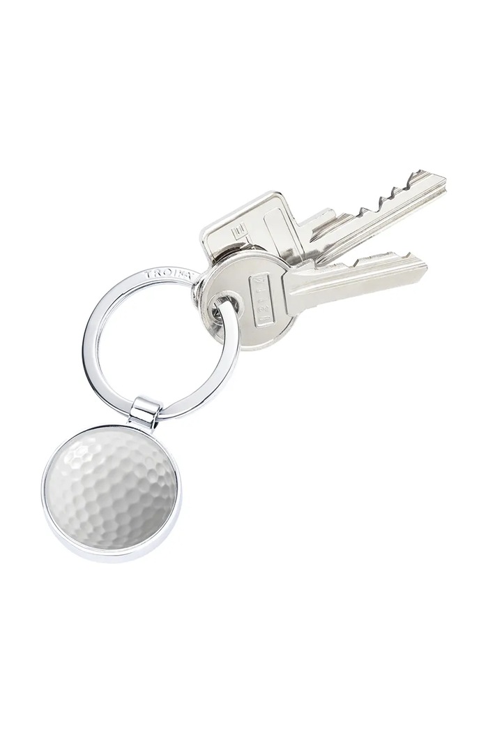 Troika brelok na klucze z metalu 7 x 4 cm TRKYR99.A192 biały AA00