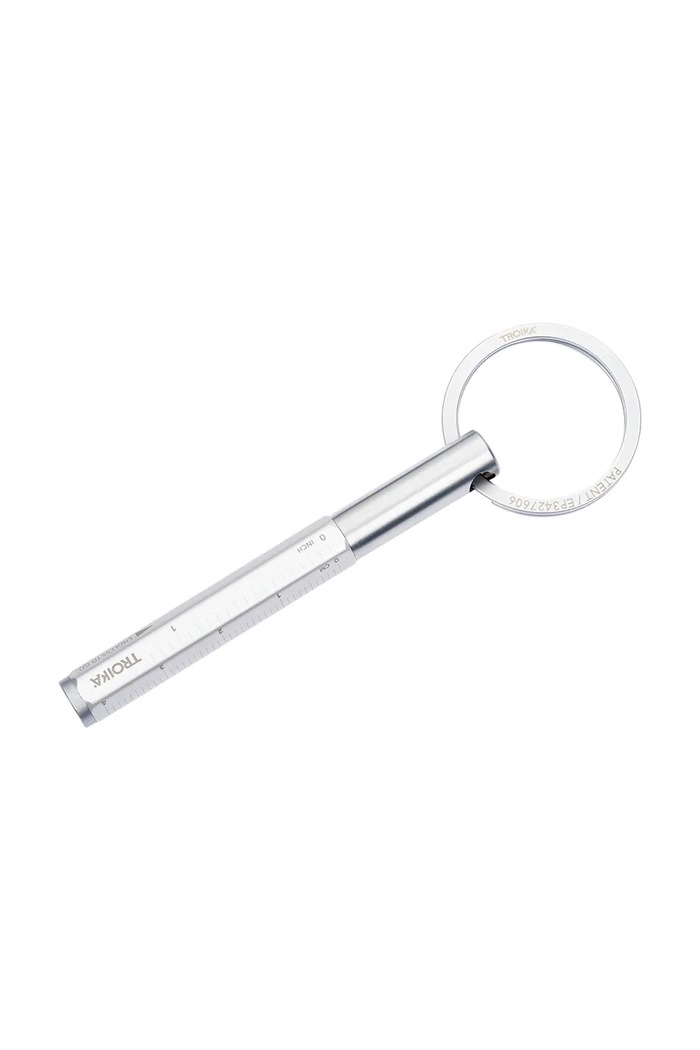 Troika brelok na klucze z aluminium 10 x 3 cm szary TRKYP20.SI