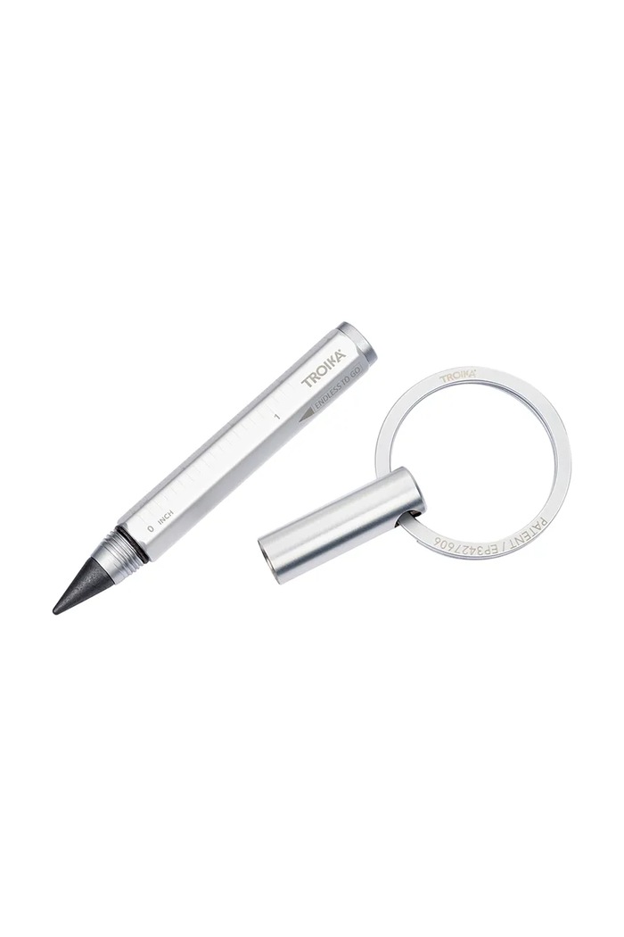 Troika brelok na klucze z aluminium 10 x 3 cm TRKYP20.SI szary AA00