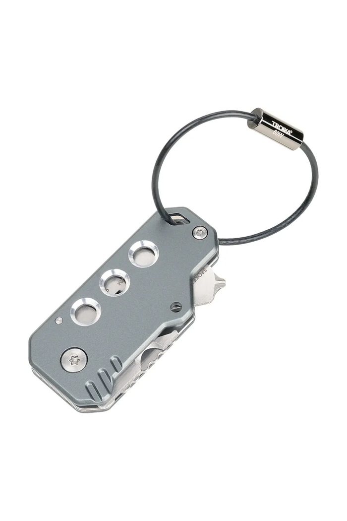 Troika brelok na klucze z metalu 10 x 4 cm szary TRKTL40.GY