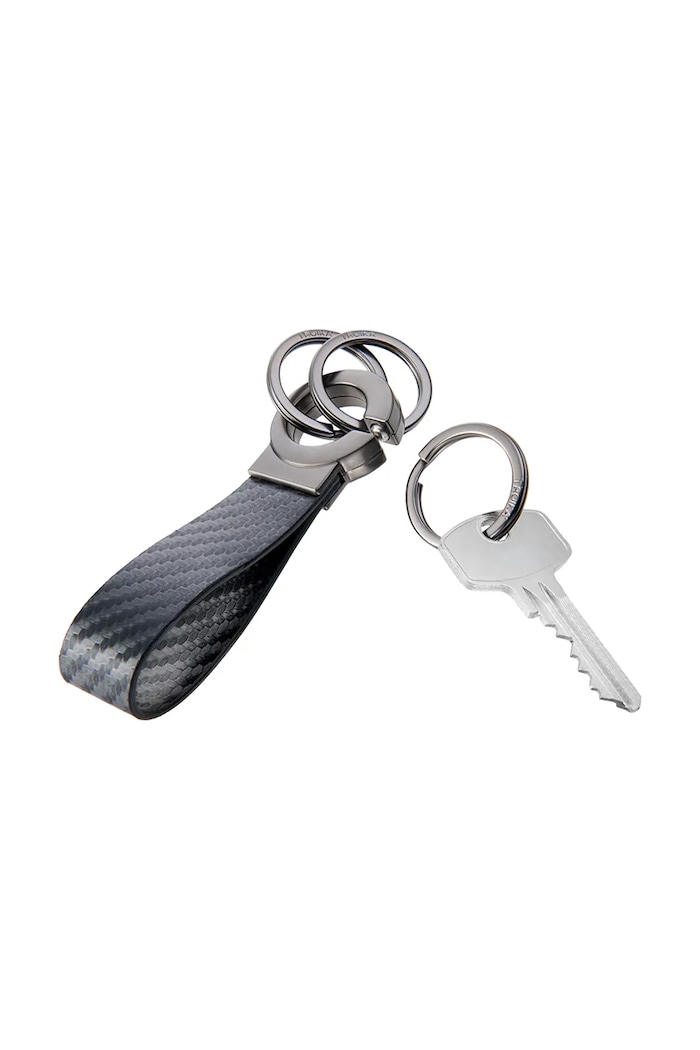 Salon i sypialnia Troika brelok na klucze z tworzywa sztucznego 12 x 3 cm TRKR8.02.CB czarny