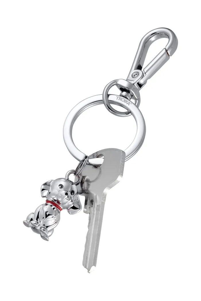 Troika brelok na klucze z metalu 11 x 3,5 cm TRKR26.51.CH szary AA00