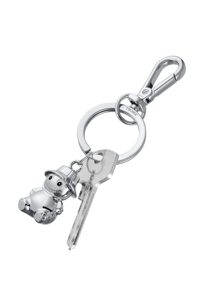 Troika brelok na klucze z metalu 11 x 3,5 cm TRKR26.50.CH szary AA00