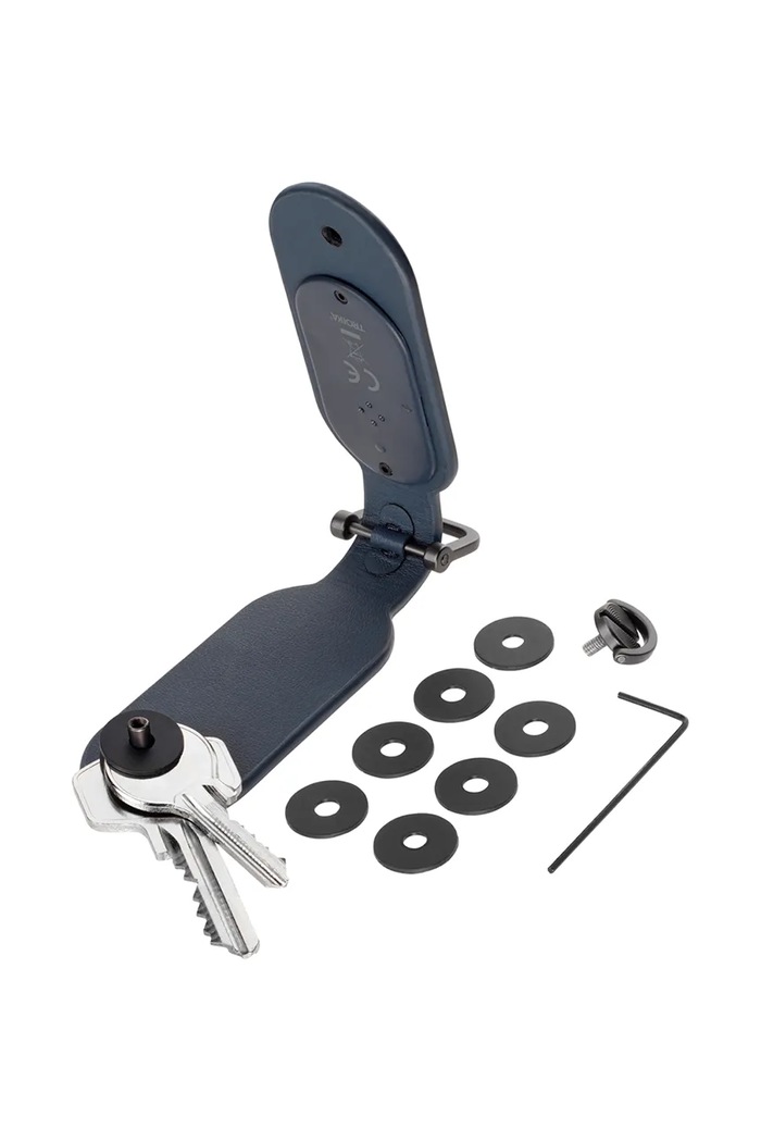 Salon i sypialnia Troika organizer na klucze z imitacji skóry 9 x 3 cm TRKR26.30.DB niebieski