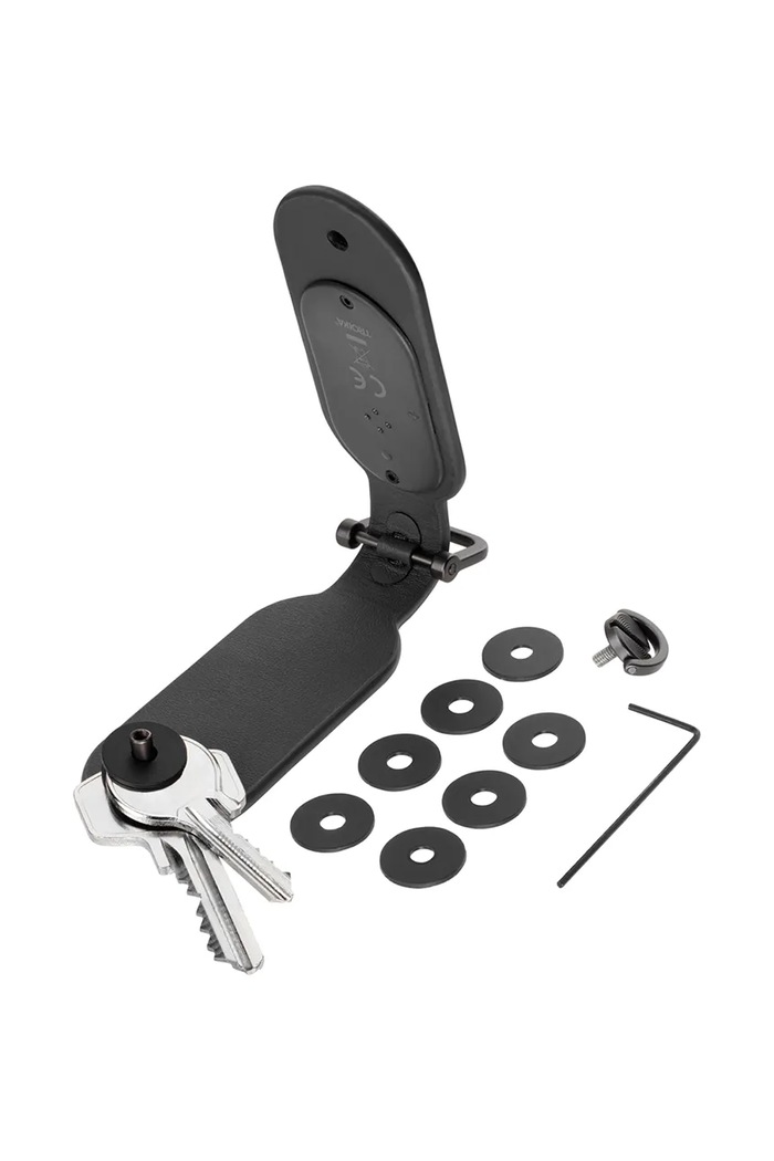 Salon i sypialnia Troika organizer na klucze z imitacji skóry 9 x 3 cm TRKR26.30.BK czarny
