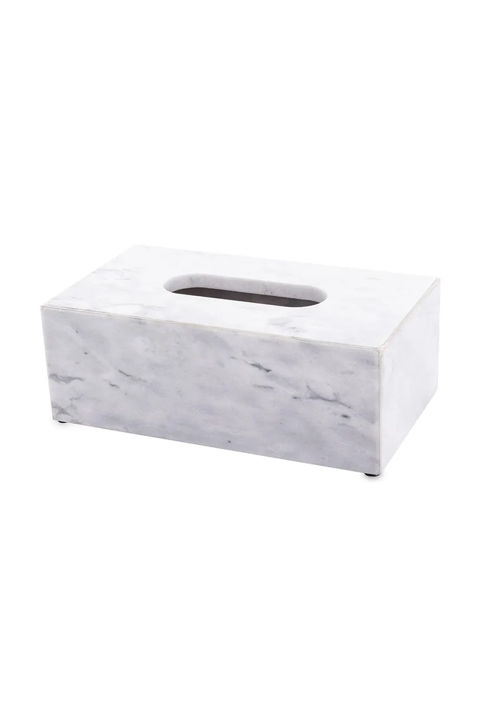 Inne tároló törlőkendőkra márvány 9 x 25 x 14 cm fehér 164406
