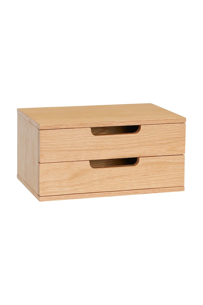 Hübsch półka ścienna z forniru dębowego 30 x 20 x 15 cm brązowy 881901