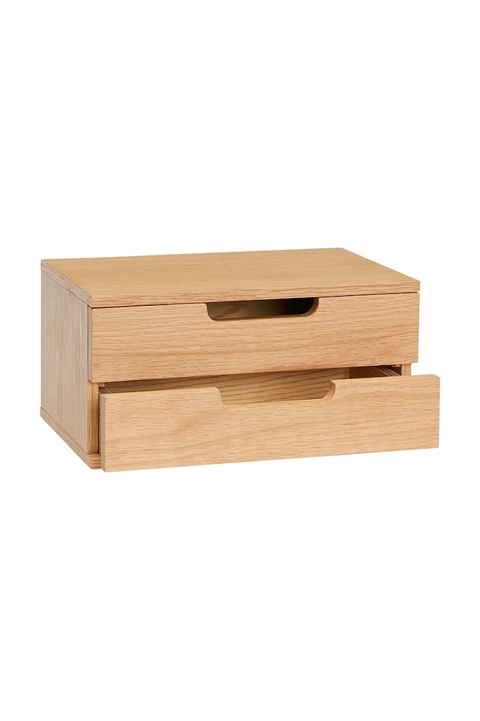 Hübsch półka ścienna z forniru dębowego 30 x 20 x 15 cm 881901 brązowy AA00