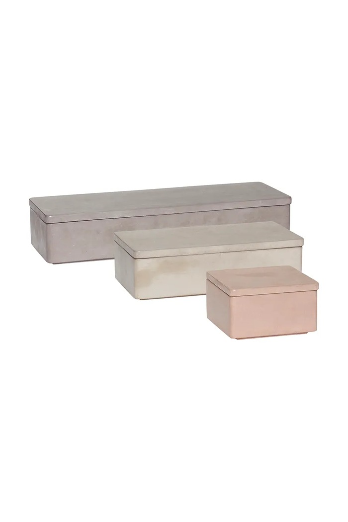 Hübsch zestaw pudełek do przechowywania multicolor 530601