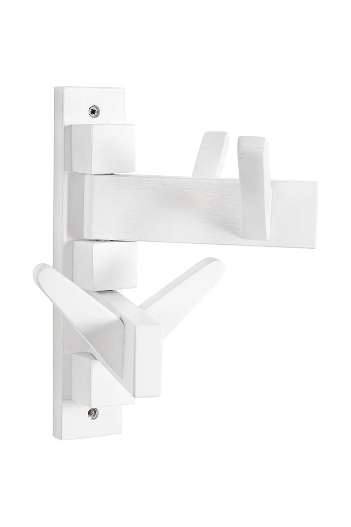 Bizzotto cuier de perete din lemn 32,9 x 15,5 x 28 cm alb 180599