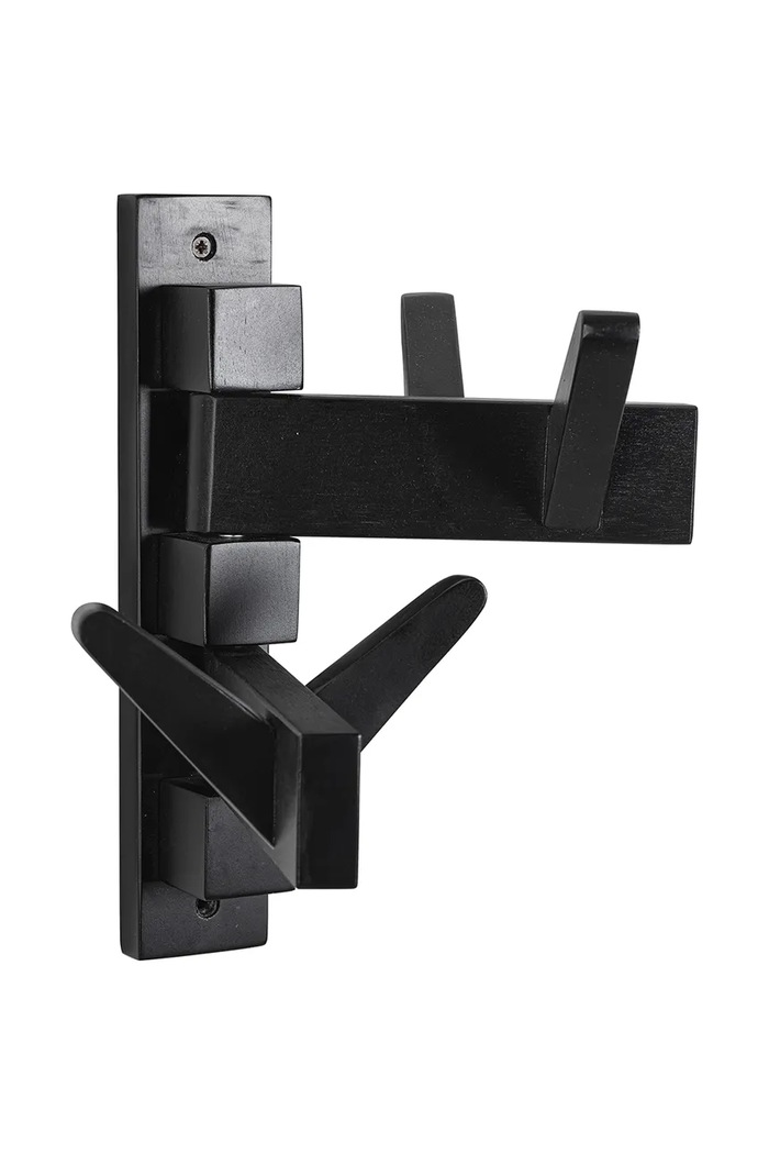 Bizzotto cuier de perete din lemn 32,9 x 15,5 x 28 cm negru 180600
