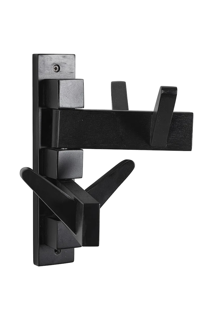 Bizzotto cuier de perete din lemn 32,9 x 15,5 x 28 cm negru 180600