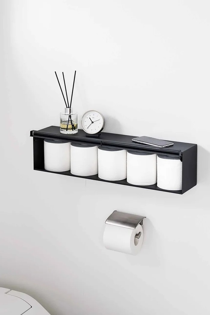 Living și dormitor Yamazaki raft de perete din oțel 60 x 15,7 x 14,6 cm 10069 negru