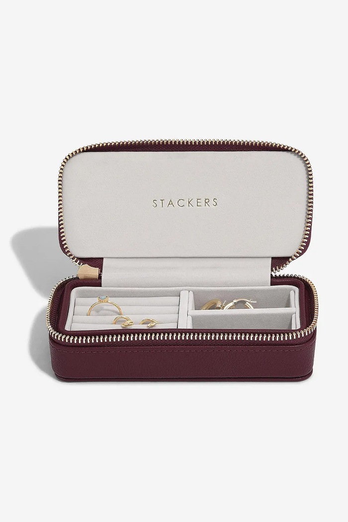 Cestovní krabička na šperky Stackers červená 76422.