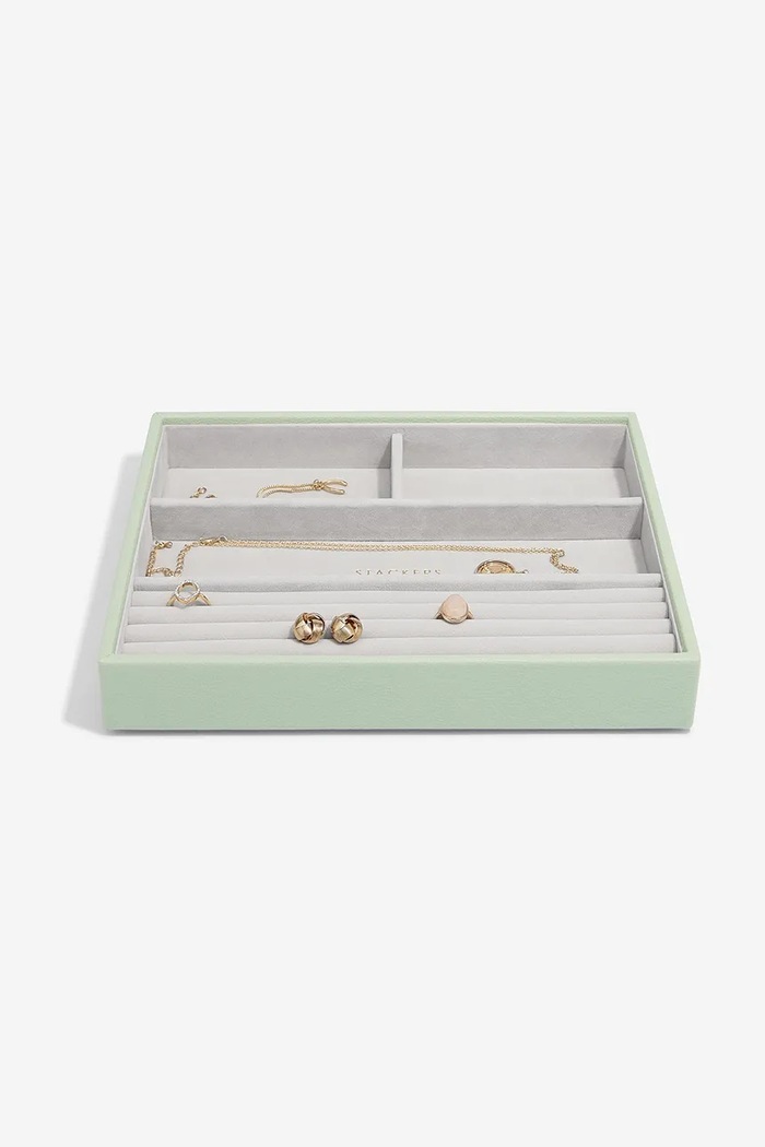 Living și dormitor Stackers cutie de bijuterii 74518 verde