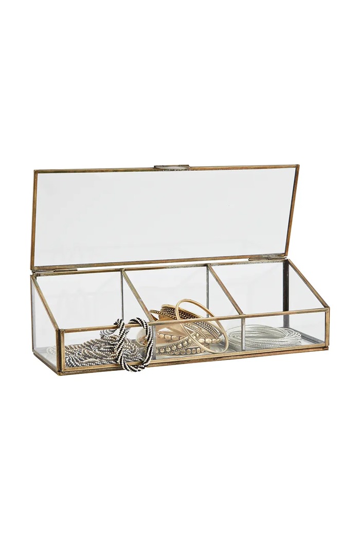 Madam Stoltz cufar 30 x 10 x 9 cm PCH27752A transparent AA00