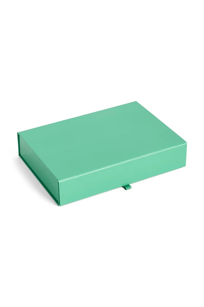 HAY pudełko na biżuterię Colour 23,2 x 16,1 x 4,6 cm turkusowy AE733.A687