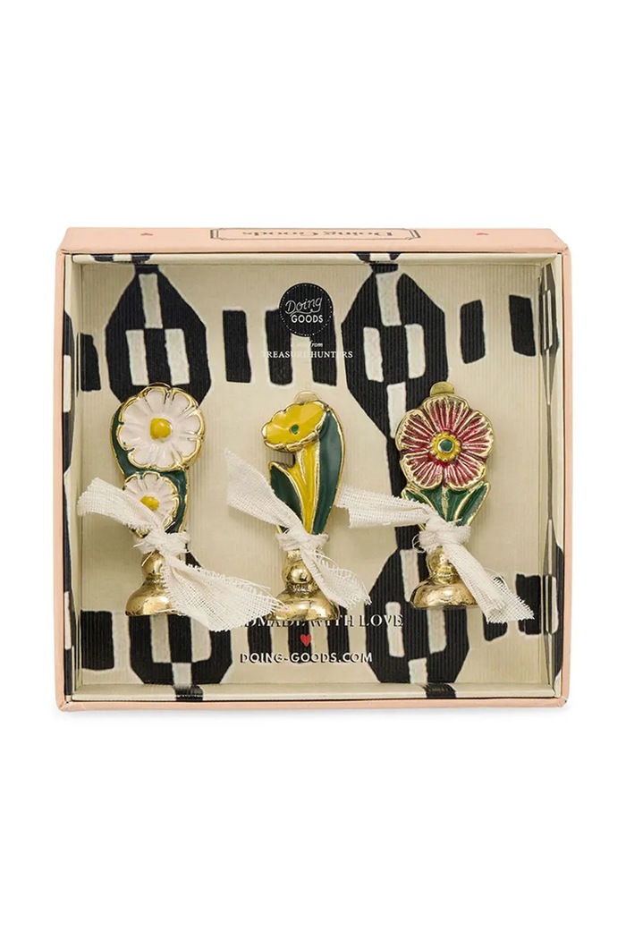 Θήκες για ευχετήριες κάρτες Doing Goods Posy Card 6 x 2,7 x 2 cm 3-pack 1.10.40.044.923.2 κίτρινο AA00