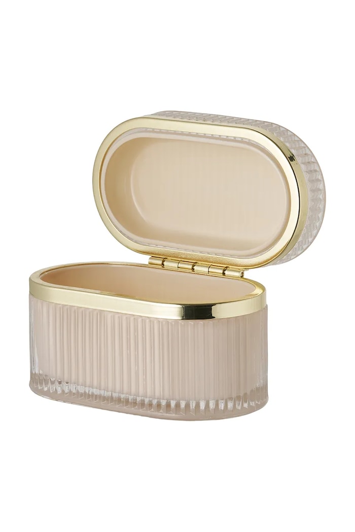 Posoda s pokrovom House Nordic Love 13,5 x 8 x 9 cm 4501358 bež AA00
