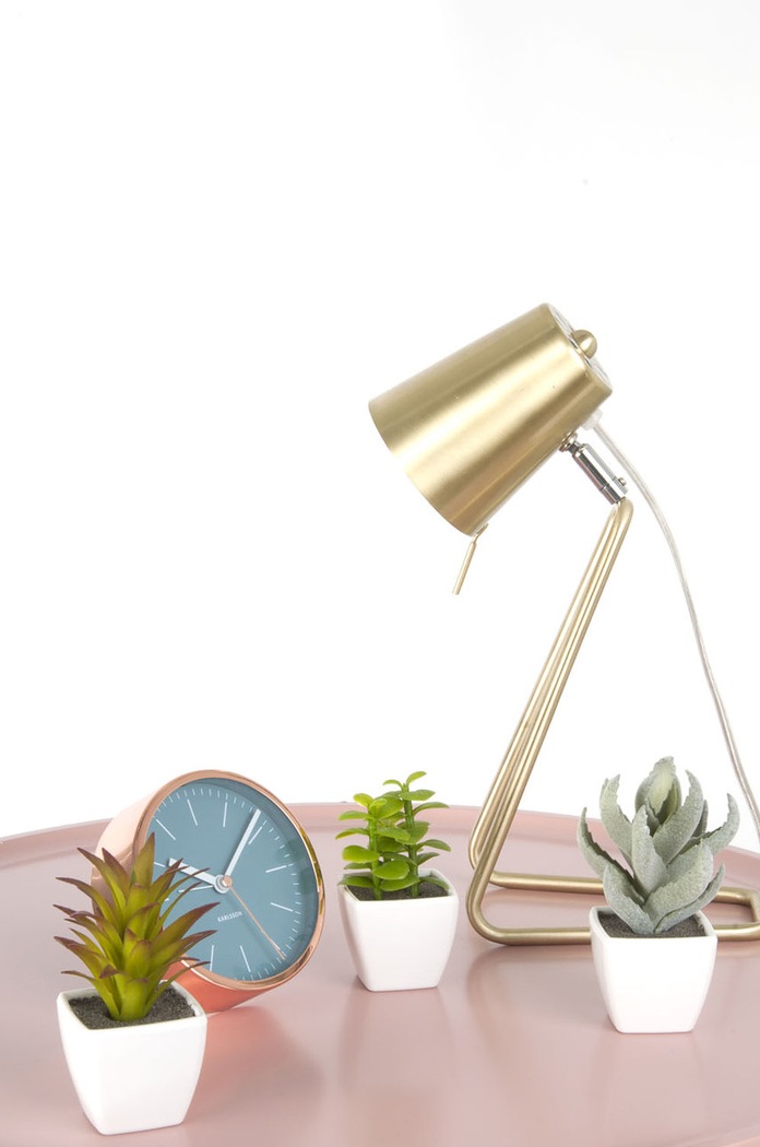 Salon i sypialnia Leitmotiv Lampa stołowa LM1129 żółty