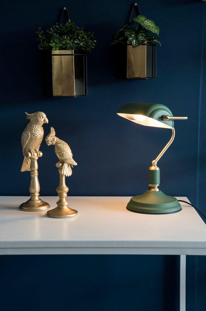Leitmotiv lampa stołowa LM1890GR zielony AA00