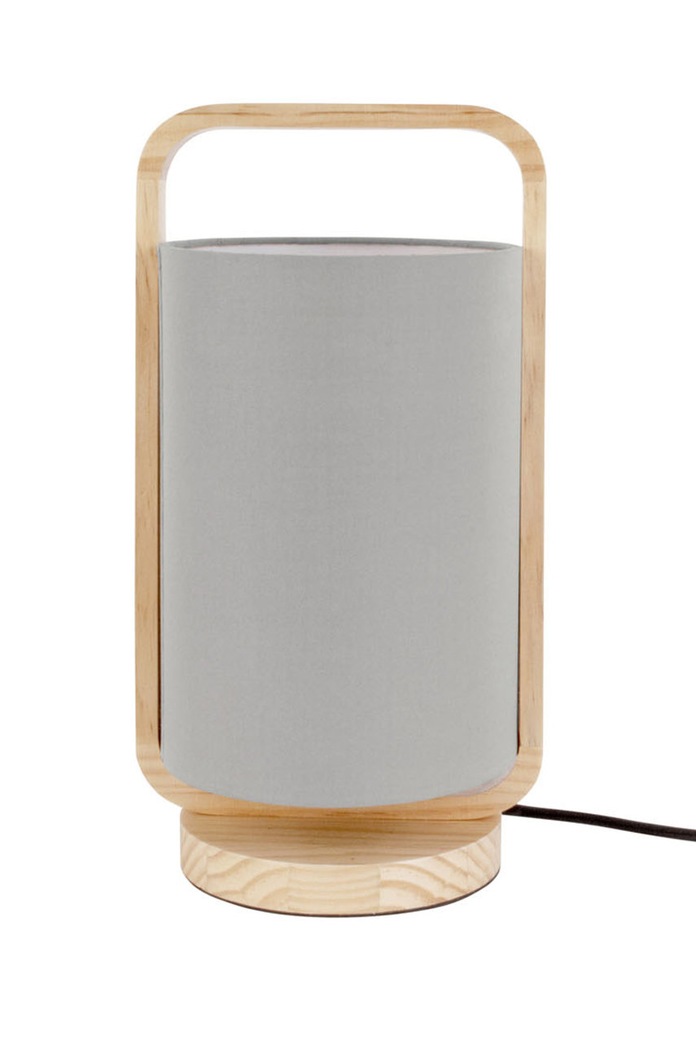 Leitmotiv lampa stołowa szary LM1935GY