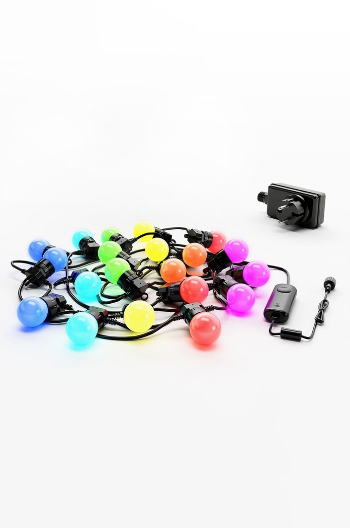 Twinkly inteligentni LED venček 20 RGB LED 10 m - Starter Kit pisana TWF020STP.BEU