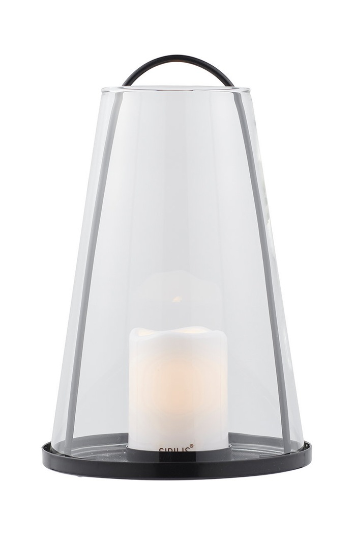 LED lucerna Sirius Albert 20 cm černá 39250