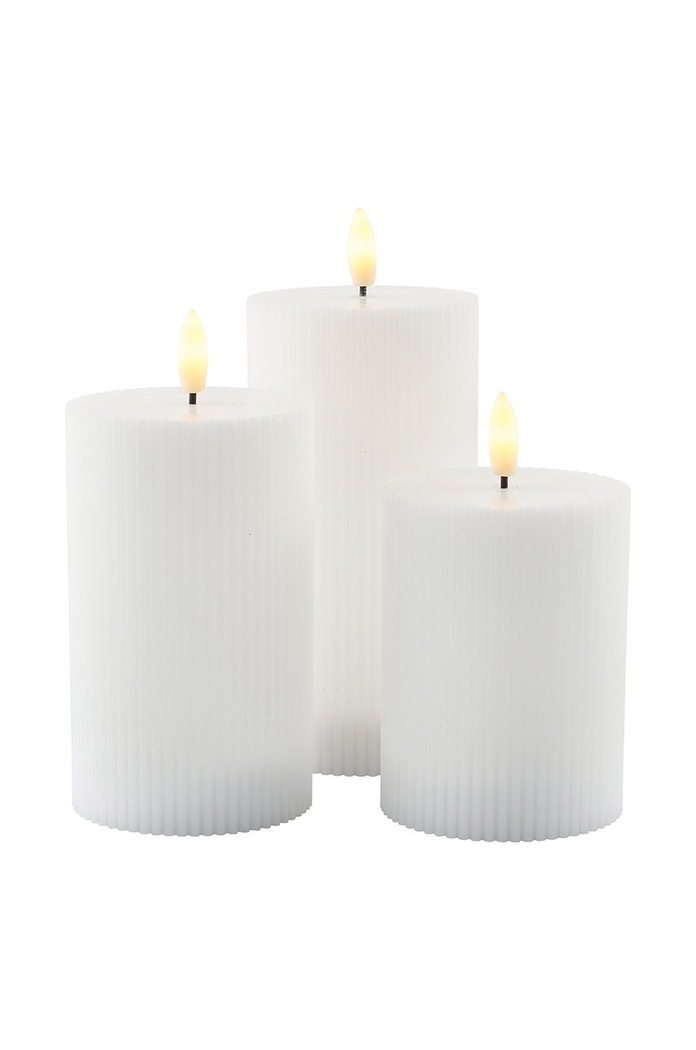 Sirius Set de lumanari LED Smilla Rechargeable (3-pack) alb 80252