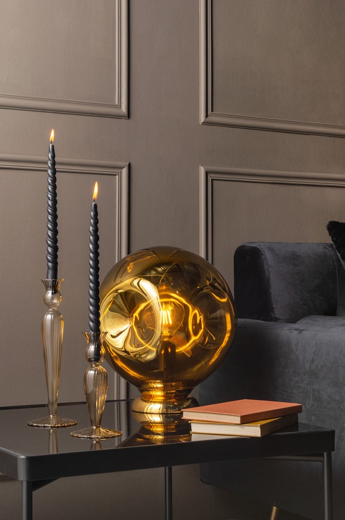 Leitmotiv Stolná lampa žltá LM2014GD