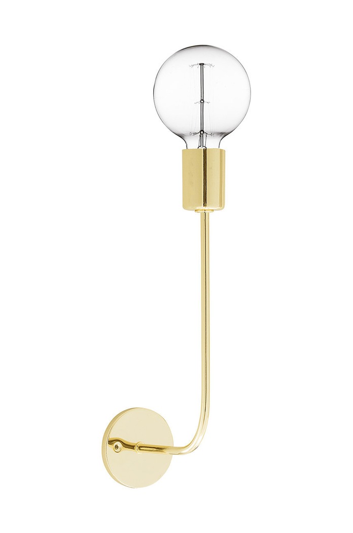 Bloomingville lampa ścienna Qavi żółty 68803633
