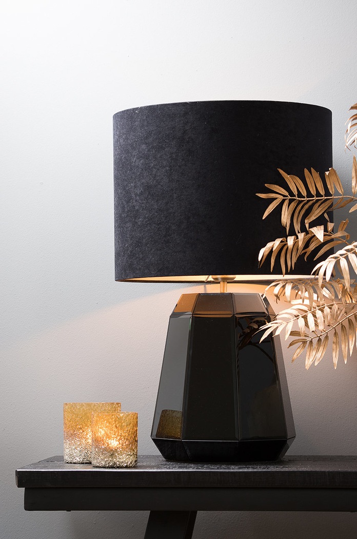 Light & Living abajur negru 2240322