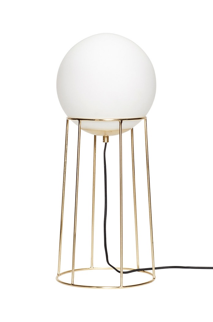 Hübsch lampa stołowa Balance Large żółty 890606