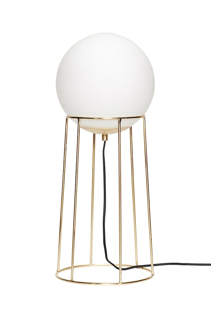 Hübsch lampa stołowa Balance Large żółty 890606