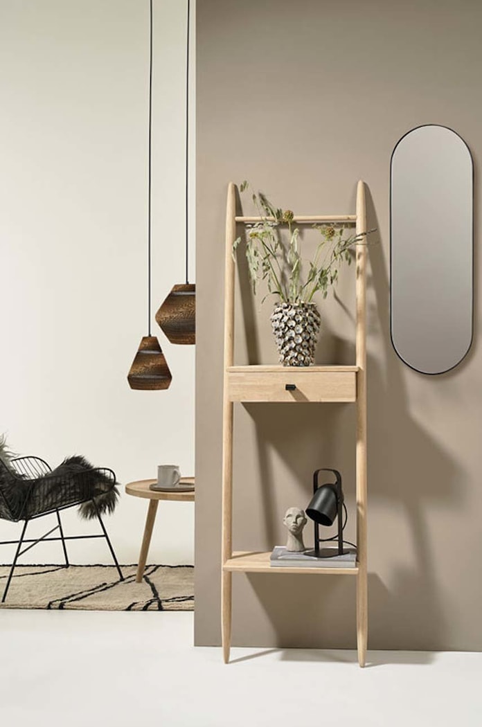 Obývací pokoj a ložnice Závěsná lampa Villa Collection Alk Cardboard 341385 hnědá