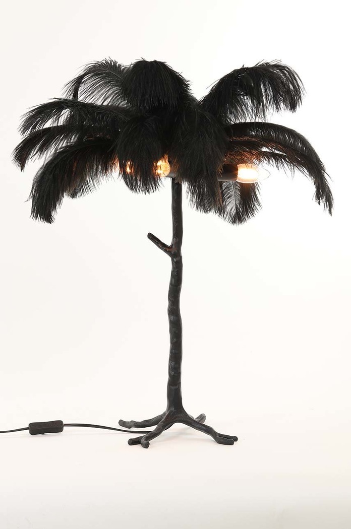 Stolná lampa Light & Living čierna 1860612