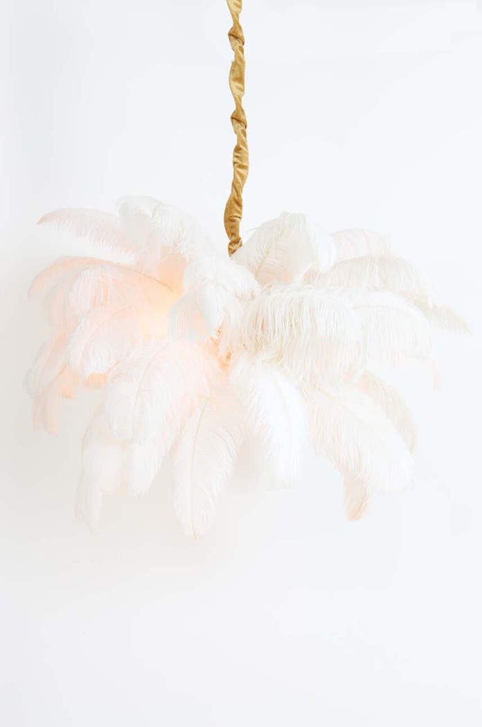 Závěsná lampa Light & Living 2945626 bílá AA00