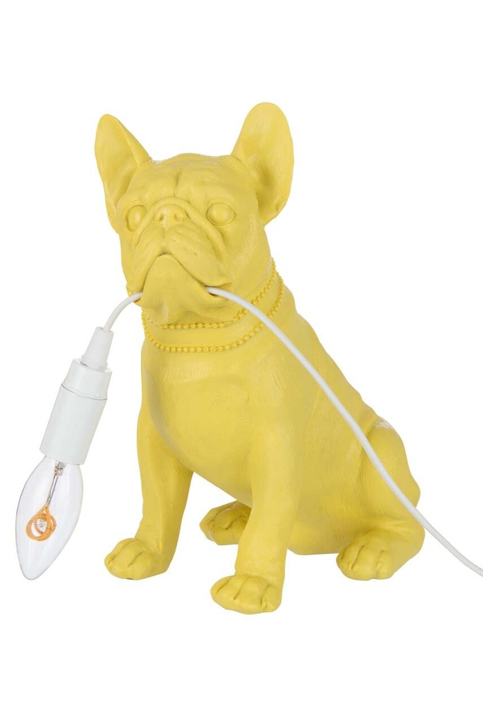 J-Line lampa stołowa Bulldog żółty 32516