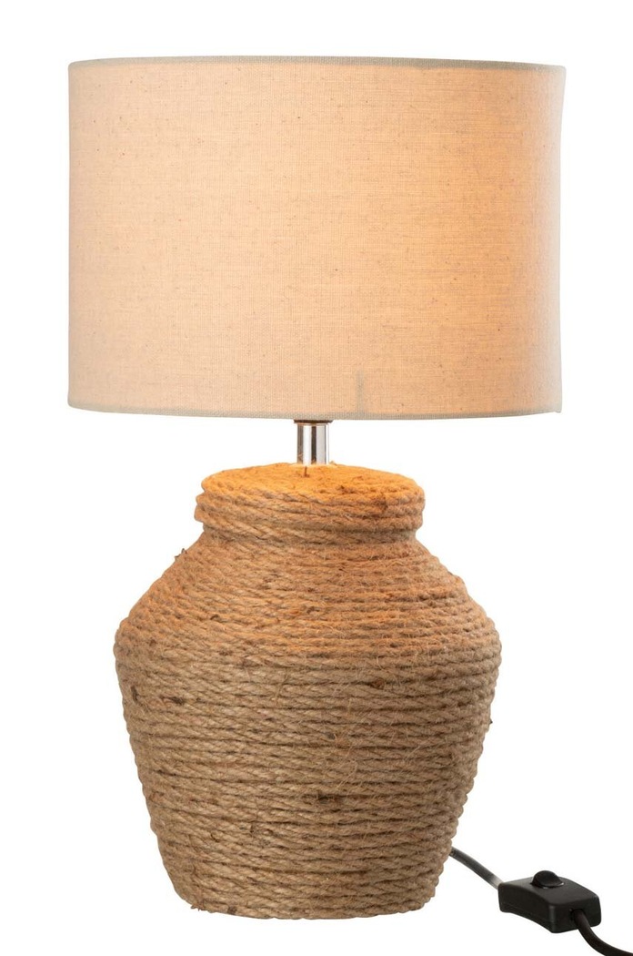 J-Line lampa stołowa 31393 beżowy AA00