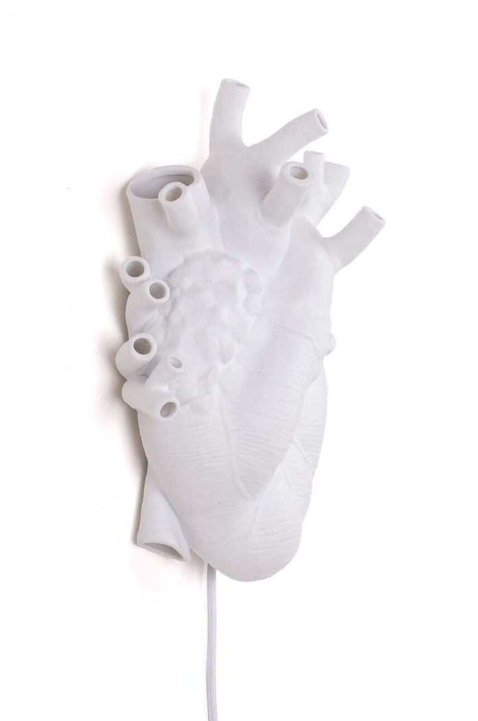 Seletti veioza Heart Lamp 09925 alb AA00