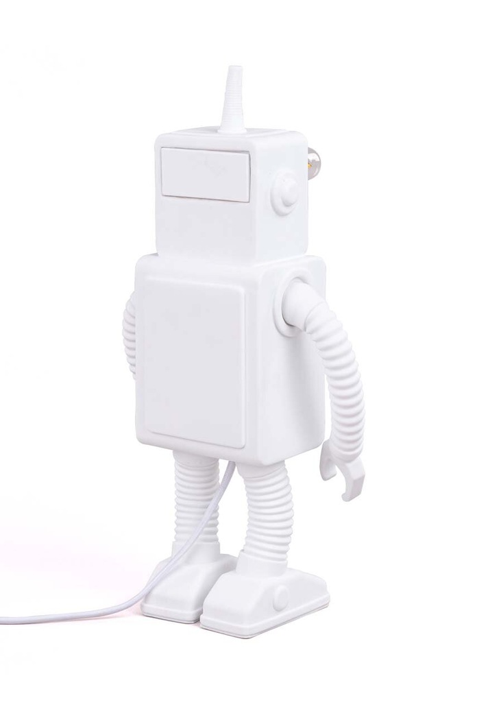 Living și dormitor Seletti veioza Robot Lamp 14710 alb